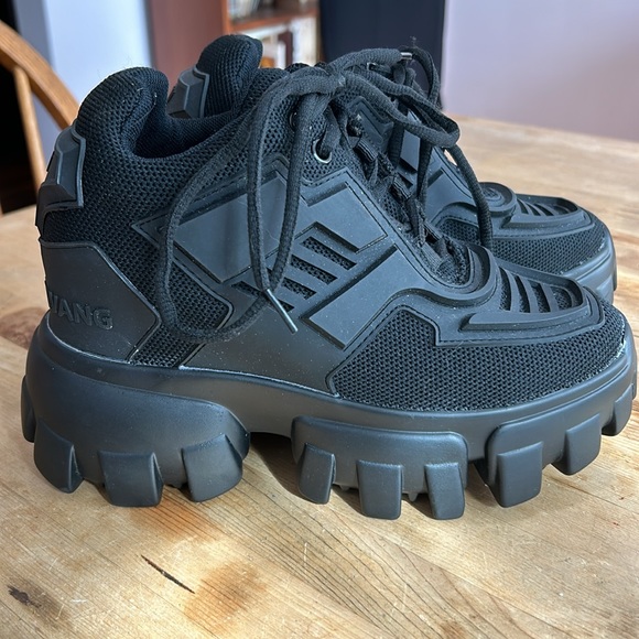 Anthony Wang Damson 07 Chunky Wedge Platform Sneakers- Size 7.5 - Picture 2 of 9